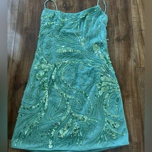 Flower detailed formal dress